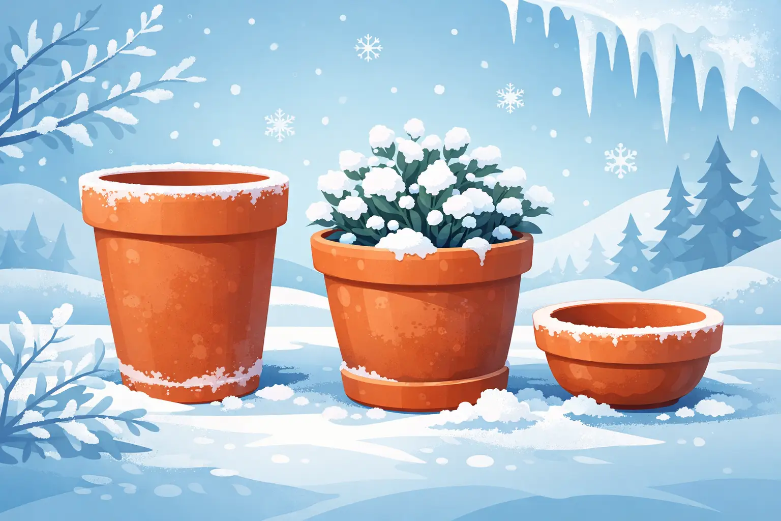 Frostfeste Terracotta-Töpfe richtig wählen