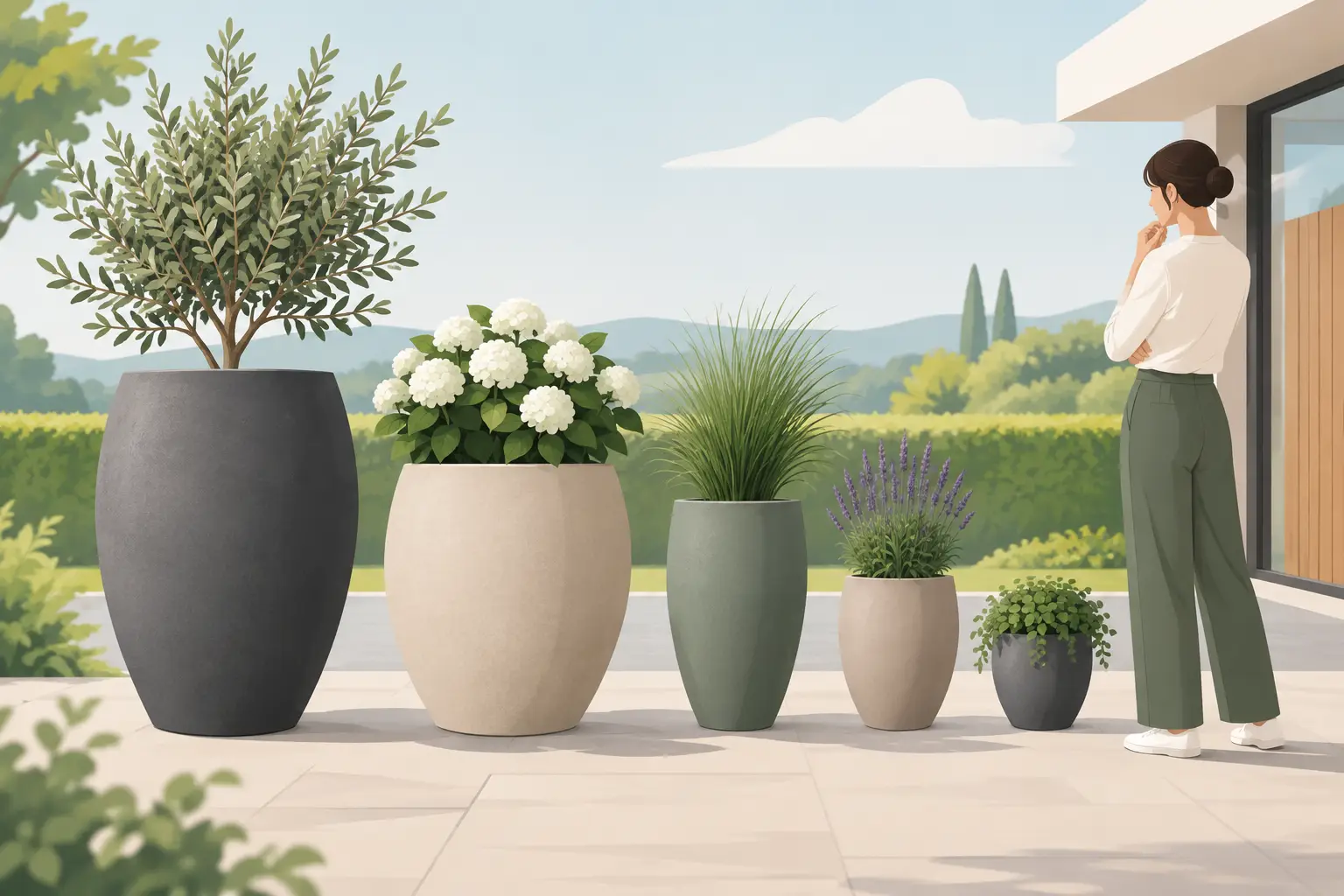 Leitfaden für Gartenvasen-Größen richtig nutzen