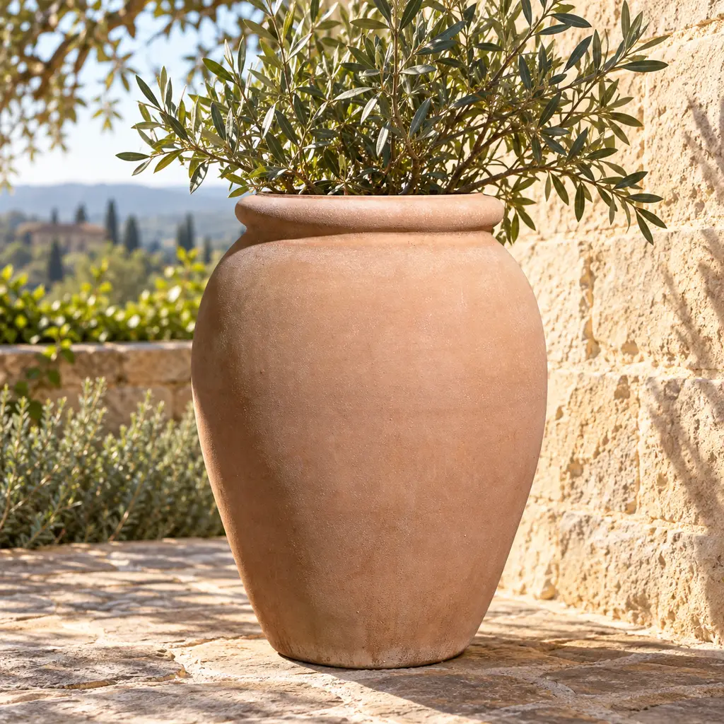 Orcio Liscio: klassische Terracotta für Garten und Terrasse