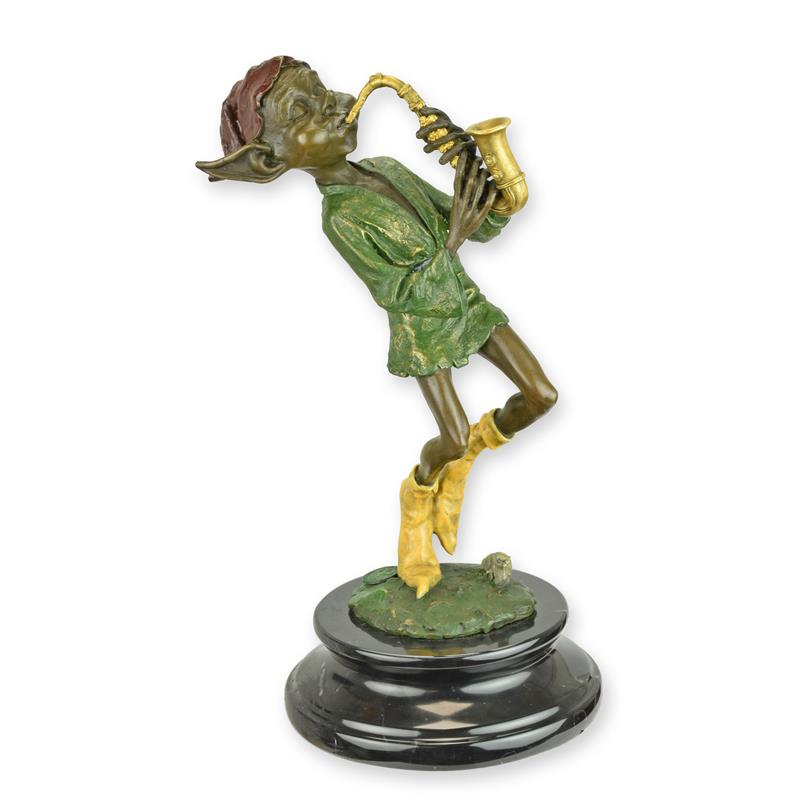 Baak Bronzefigur mit Saxofon