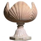 Impruneta Terracotta, Alzata e Foglie, Pokal "Blätter", Pflanztopf in Blütenform