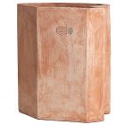 Impruneta Terracotta, Muretto-Follesa Associati, Wandtopf, Ecktopf, kombinierbarer mehreckiger Pflanztopf, Pflanzstein