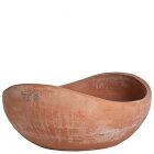 Impruneta Terracotta, Vaso Duetto, Pflanzschale, oval, schlicht, modern, grau, Terracottaschale, Pflanztopf