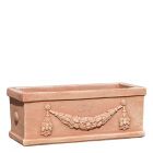 Impruneta Terracotta, Cassetta festonata, Blumengefäß, Kassette