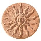 Impruneta Terracotta, Sole, Sonne, Reliefwandbild, Terrakottasonne, Wanddekoration, Gartendekoration