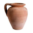 Impruneta Terracotta, Amphore Portaombrello Beccaccia, Ölkrug, schlichter Krug mit Griff, Vase