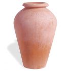 Impruneta Terracotta, Orcio Ad Anfora Liscio, Amphore, schlicht, hoch, Vase, Bodenvase, Terracottaamphore, Terracottavase