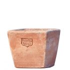 Impruneta Terracotta, Dido, Blumentopf, quadratisch, schlicht, klein, grau, Vierecktopf, Terracottatopf