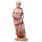 Impruneta Terracotta, Estate con Grano, Frauen-Statue "Sommer mit Weizen", Gartendekoration, Figur