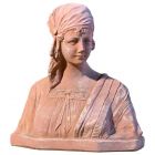 Impruneta Terracotta, Busto di Zingara, Büste Frau, Gartendekoration