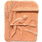 Impruneta Terracotta, Pannello "Il Forno", Wandbild "Ofen", Paneel, Dekoration