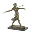 Figura di bronzo Amazonen-Kriegerin, UNA SCULTURA IN BRONZO DI UNA GUERRIERA AMAZZONICA