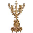 8-flammiger Kerzenleuchter, goldfarben, AN EIGHT LIGHT GILT CANDELABRUM