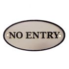 Gusseisenschild, A CAST IRON "NO ENTRY" PLAQUE