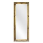 Specchio da parete, rettangolare, decorato, cornice dorata, specchio a figura intera, UNO SPECCHIO D'ORO