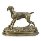 Cane con statuetta animale in ghisa, UN CANE IN GHISA ALLA BASE