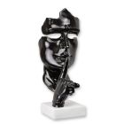 Dekofigur Maske "Speak No Evil", H. 62,5 cm, schwarz, Polyresinfigur, Kunstfigur, A RESIN "SPEAK NO EVIL" MASK - BLACK