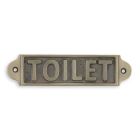 Gusseisenschild "Toilet" (Toilette), A CAST IRON "TOILET" PLAQUE