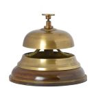 Hotelglocke aus Messing, A BRASS HOTEL BELL