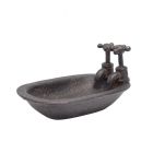 Seifenschale als Miniaturbadewanne aus Polyresin, A RESIN MINIATURE BATH SOAP-HOLDER