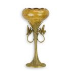 Porzellanvase mit Bronzeanteilen, A BRONZE MOUNTED PORCELAIN DRAGONFLY VASE