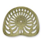 Traktorsitz aus Gusseisen, braun, A CAST IRON TRACTOR SEAT, BROWN