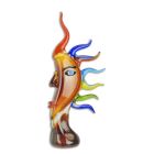 Abstrakte Glasskulptur Sonnenkopf im Murano-Stil, UNA SCULTURA ASTRATTA IN VETRO IN STILE MURANO RAFFIGURANTE UNA TESTA SOLARE