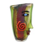 Vaso di vetro astratto in stile Murano, UN VASO ASTRATTO IN VETRO IN STILE MURANO