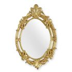 Spiegel, Polyresin-Rahmen gold, A RESIN FRAMED GOLD MIRROR