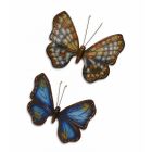 2er-Set Gusseisen-Schmetterlinge, A PAIR OF CAST IRON BUTTERFLIES