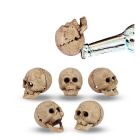 Set di 6 apribottiglie in ghisa per teschi, UN SET DI 6 APRIBOTTIGLIE IN GHISA