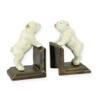 Fermalibri in ghisa, Statuette per cani, Bulldog, UN PAIO DI FERMALIBRI IN GHISA BULLDOG