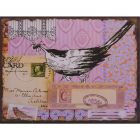 Wandbild aus Blech, TIN PLAQUE