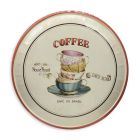 Runde Wanddekoration aus Blech, A ROUND TIN PLATE