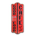 Geprägtes Blechschild, AN EMBOSSED TIN PLATE - GOOD FOOD CAFE