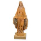 Gusseisenfigur Madonna, rostfarben, A RUSTY CAST IRON STATUE OF MADONNA