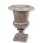 Gusseisenpokal, braun, A CAST IRON GARDEN URN - BROWN