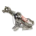 Flaschenhalter "Tiger" aus Zinn, A TIN BOTTLE HOLDER TIGER