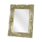 Wandspiegel, rechteckig, goldfarben, verziert, Wohnzimmerspiegel, Flurspiegel, Badezimmerspiegel, Schlafzimmerspiegel, A SILVER MIRROR