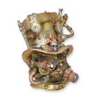 Steampunk-Katzenkopf, Polyresin, A RESIN STEAMPUNK FIGURINE OF A CAT HEAD