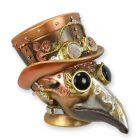 Steampunk-Kopf "Pest-Arzt", Polyresin, A RESIN STEAMPUNK FIGURINE OF THE PLAGUE DOCTOR