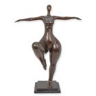 Moderne Bronzefigur weiblicher Akt, A MODERNIST BRONZE SCULPTURE OF A FEMALE NUDE