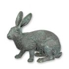 Bronzefigur Kaninchen, H. 29 cm, Tierfigur, A BRONZE SCULPTURE OF A RABBIT