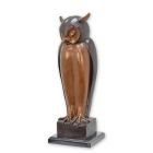 #Bronzefigur Eule, A BRONZE SCULPTURE OF AN OWL