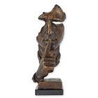 Figura decorativa "Non parlare del male", altezza, 31 cm, figura in bronzo, figura d'arte, figura da film, UNA SCULTURA IN BRONZO "NON PARLARE DEL MALE"