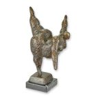 Moderne Bronzefigur nackte Tänzerin, UNA SCULTURA MODERNISTA IN BRONZO DI UNA BALLERINA NUDA