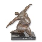 Moderne Bronzefigur nackte Tänzerin, UNA SCULTURA MODERNISTA IN BRONZO DI UNA BALLERINA NUDA