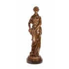 #A BRONZE SCULPTURE OF THE PERSONIFICATION OF AUTUMN