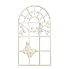 Wanddekoration Fenster, Höhe 97,4 cm, A WHITE WINDOW WALL DECORATION