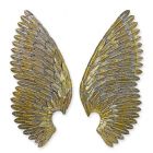 Wanddekoration Paar Engelflügel, Höhe 80,2 cm, A PAIR OF WALL MOUNTED ANGEL WINGS